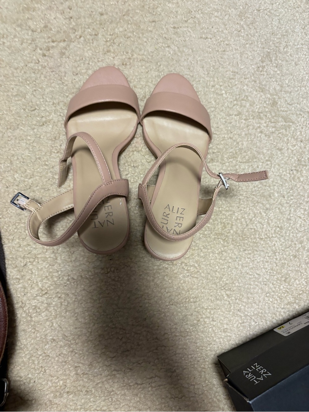 Naturalizer Blush Open-Toe Ankle Strap Heels